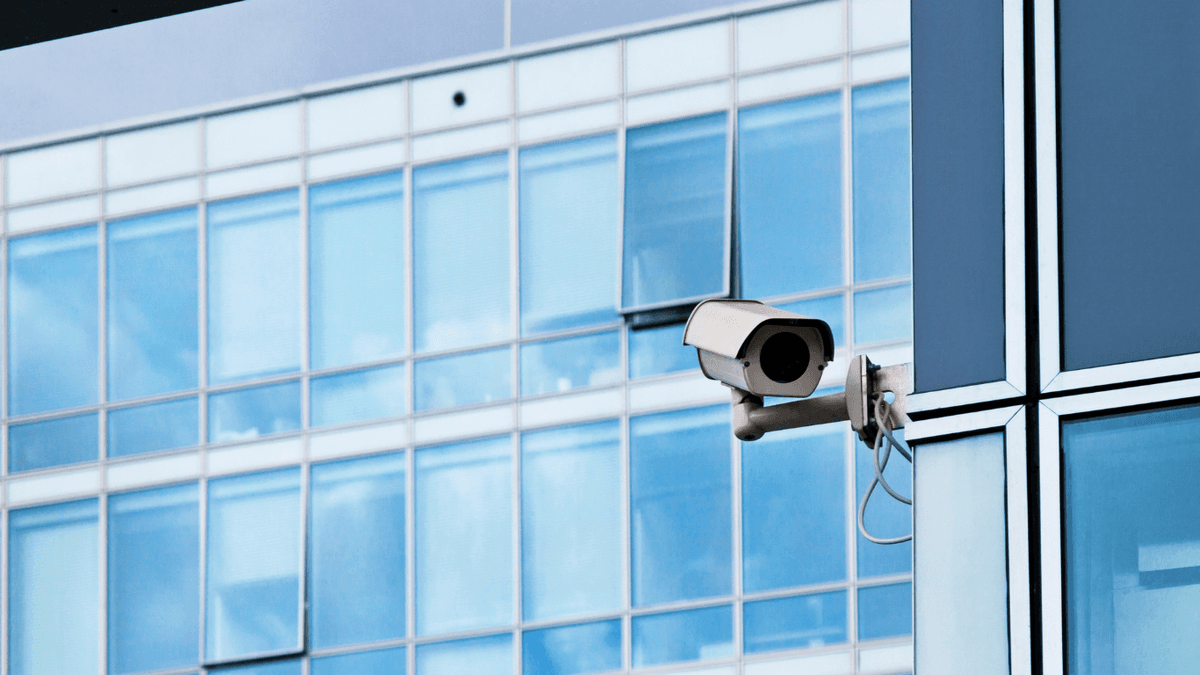 A commercial CCTV camera